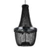 Roma pendant lamp black, chain lampshade, vintage style, beautiful