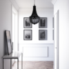 Roma pendant lamp black, chain lampshade, vintage style, beautiful