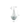 Roma pendant lamp black, chain lampshade, vintage style, dimensions