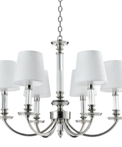 Siena pendant lamp with lampshades, silver finish, classic, beautiful