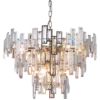 St. Petersburg pendant lamp champagne frame with crystals, refined, beautiful