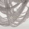 PLAFON Roma metal, silver finish, elegant appearance, decorative