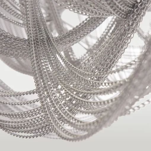 PLAFON Roma metal, silver finish, elegant appearance, decorative