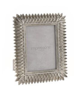 PHOTO FRAME silver decorative leafy frame, elegant