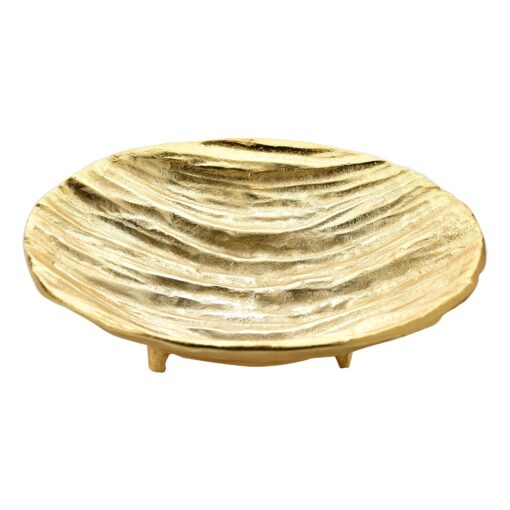 TACA gold, metal, round, textured pattern, exclusive