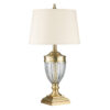Dennison table lamp brushed brass, cream lampshade, elegant, classic style, beautiful