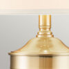 TABLE LAMP-Dennison-brushed-brass-cream lampshade-elegant-styled-glamour-exceptional