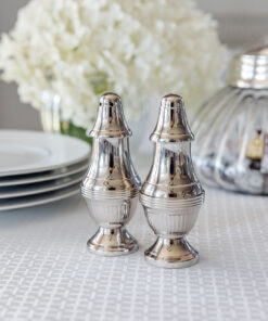 SOLICITER AND BAKER elegant nickel-plated set in classic style, beautiful set