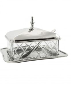 butter-glass-rectangular-silver-on-metal-tray-pe-5467