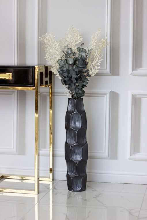 decorative vase Pearl Grey graphite 61,5cm