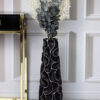 DECORATIVE VASON black, white finish, original form, modern, 61 cm, beautiful