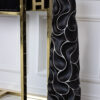 DECORATIVE VASON black, white finish, original form, modern, 77.5 cm, beautiful