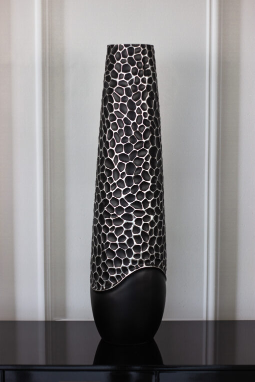 DECORATIVE VASON black, original shape, 61 cm, exclusive