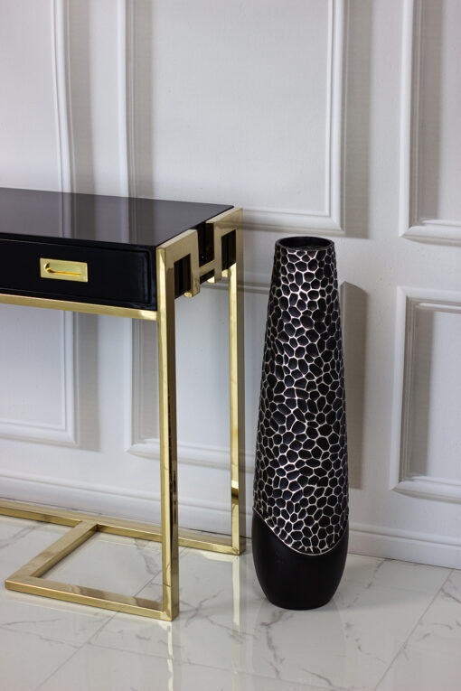 DECORATIVE VASON black, original shape, 61 cm, beautiful