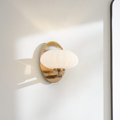wall lamp-pim-white-shade-1-light-resource-gold-glass-shade-classic