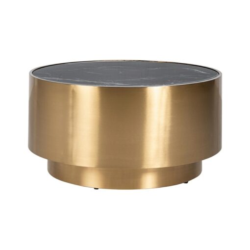 coffee table-modern-modern-round-gold-black-marble-top