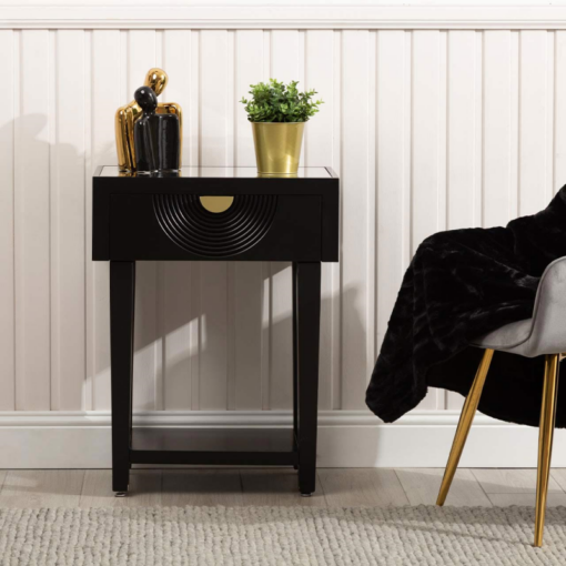 table-helper-black-drawer-loft-style-golden-handle