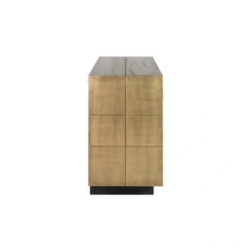 chest of drawers-collada-3-door-gold-beautiful-pattern-glamour-styling-sides