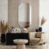 Mirror-NOVI-version-graphite-oval-modern