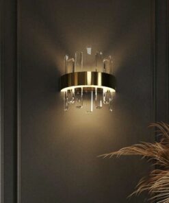 wall lamp-prince-crystal-golden-glamour-style