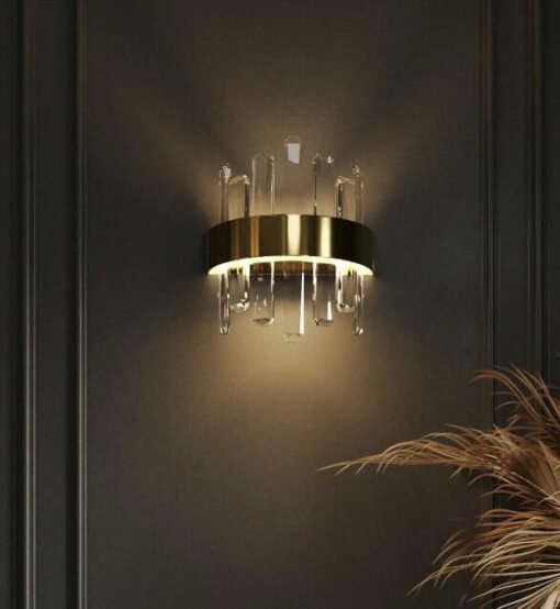 wall lamp-prince-crystal-golden-glamour-style