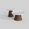 may-set-1-set-of-coffee-tables-2-in-1-circle-tops-marble-white-wood-bases-modern