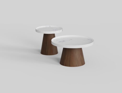 may-set-1-set-of-coffee-tables-2-in-1-circle-tops-marble-white-wood-bases-modern