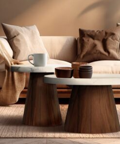 may-set-1-set-of-coffee-tables-2-in-1-circle-tops-marble-white-wood-bases-modern