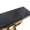 Modig-M19G-console-black-top-of-natural-stone-original-base-in-shape-of-honey-plaster-gold-modern