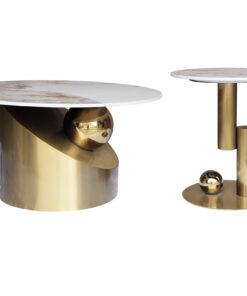 set-of-coffee-tables-2-in-1-geometric-basis-white-gold-countertops-circular-gold-steel-silver-modern-arrangement