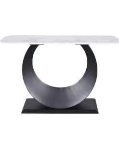 Modig-M86-120-console-modern-original-base-black-white-marble-top-black-base