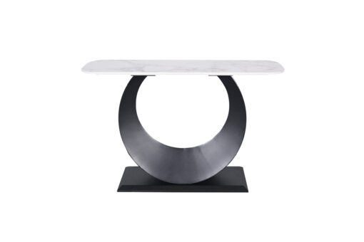 Modig-M86-120-console-modern-original-base-black-white-marble-top-black-base