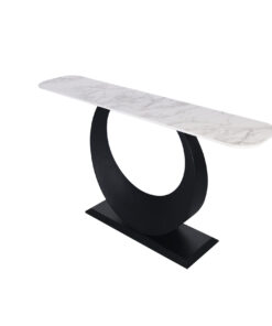 Modig-M86-150-console-modern-original-base-in-shape-of-the-moon-black-white-marble-top