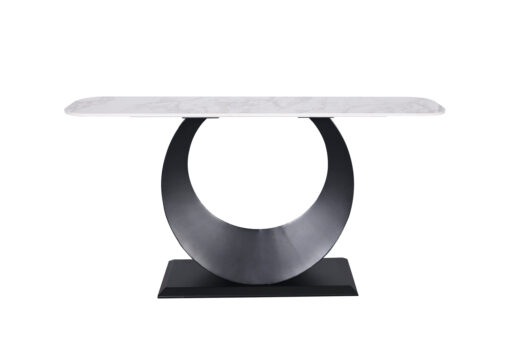 Modig-M86-150-console-modern-original-base-in-shape-of-the-moon-black-white-marble-top