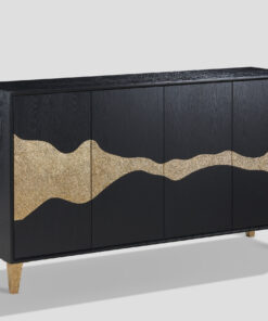 ST374-Chamber-black-gold-gold-legs-original-design-in-wave-sand-shape-debk veneer-modern-glamour