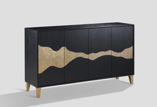 ST374-Chamber-black-gold-gold-legs-original-design-in-wave-sand-shape-debk veneer-modern-glamour