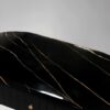 CARD TABLE-Black-with-golden-elements-synthetic-marble-glamour-style