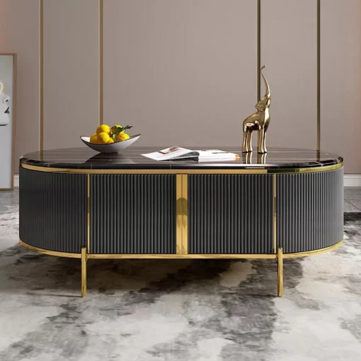 CABLE-TABLE-graphite-golden-top-of-sanded-stone-exclusive-design