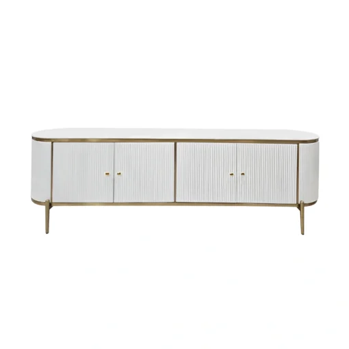 Cabinet-RTV-white-gold-fluted-fronts-top-of-sandstone-styling-glamour