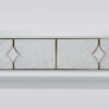 Stilig-desk-rtv-cabinet-champagne-silver-fronts-from-natural-marine-shell-white-gold-legs-handles-in-the-shape-of-rombows-original-styling-glamour-modern