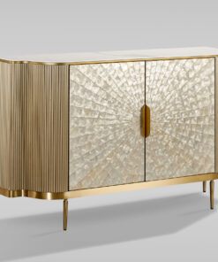 chest of drawers- champagne-gold-natural-shell-marble-fronts-white-top-gold-elements-gold-legs-glamour-style-