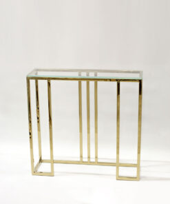 console-gold-base-high-polish-metal-glass-top-straight-glass-styling-glamour