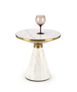 TALBI-helping-table-round-marble-white-top-gold-marble-base-modern-glamour