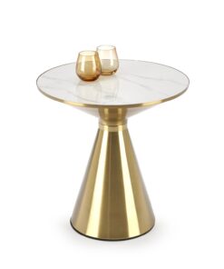 TRIBECA-helping-table-circle-white-marble-top-gold-stone-base-glamour-style-elegant