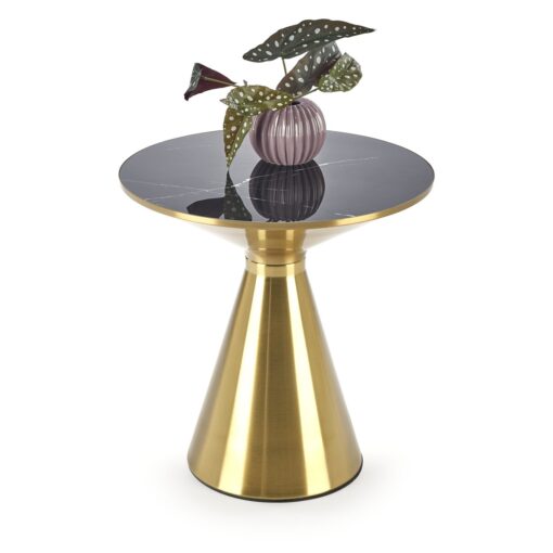 TRIBECA-helping-table-circle-black-marble-top-gold-stone-base-styling-glamour-elegant