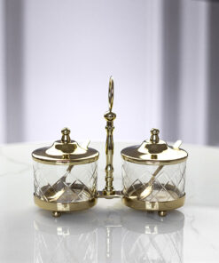 SET-2-CUICERIES-glass-on-gold-metal-stand-glamour-style-exceptional-510x340