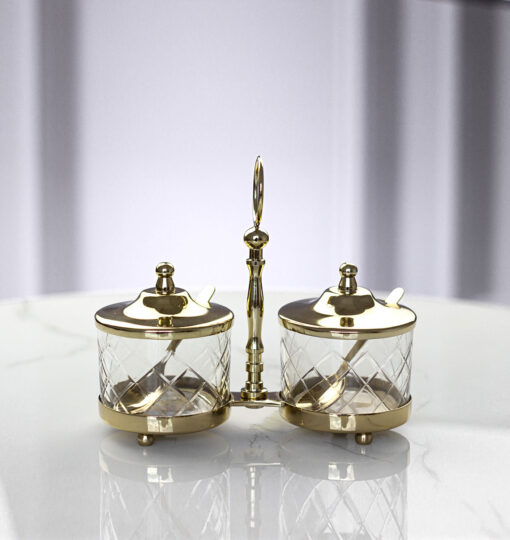 SET-2-CUICERIES-glass-on-gold-metal-stand-glamour-style-exceptional-510x340