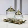 KIT-2-CONTAINS-glass-plastered-golden-lids-metal-trays