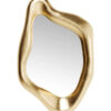 WALL LIRROR of irregular shape, gold frame, glamour style