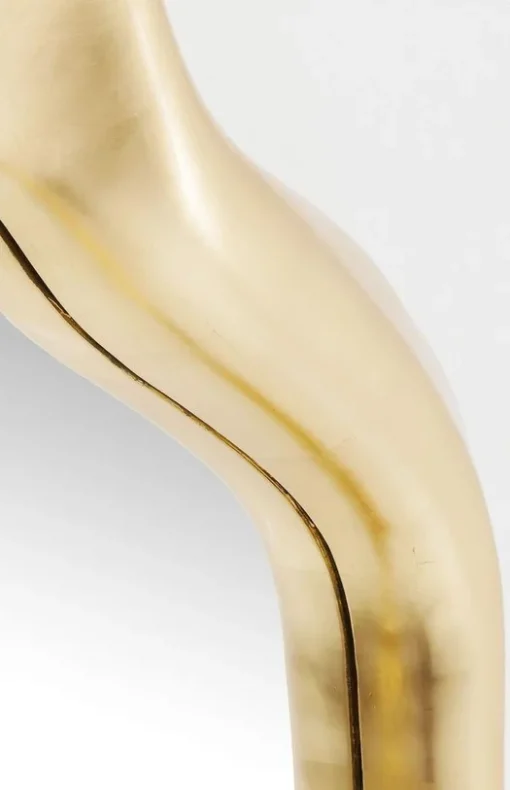 WALL Mirror with irregular shape, gold frame, glamour style, sophisticated
